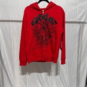 Sp5der Zip Up Hoodie
